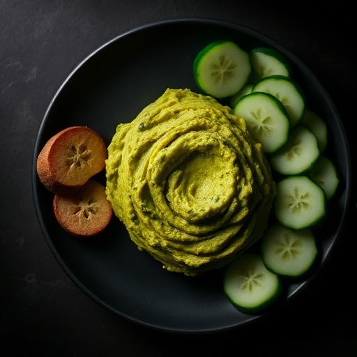 Palitos de pepino com guacamole