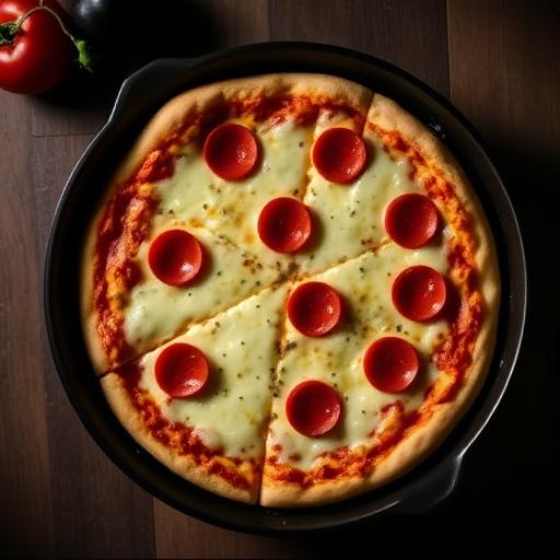 Pizza keto de frigideira